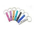 Small Aluminum Whistle With Keyring